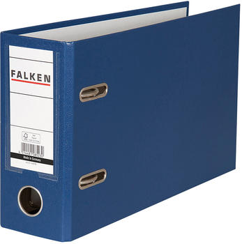 Falken Ordner A5 quer PP 80mm blau (11285780)
