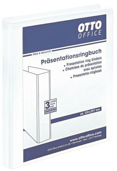 Otto Office Präsentationsringbuch bis 300 Blatt 4 Ringe weiß 27.7x32 cm