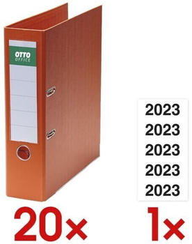 Otto Office 40x Ordner Exclusive II breit orange 8x31.7x28.5 cm