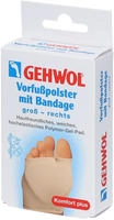 PZN-DE 14129157, Eduard Gerlach GehwohlVorfu&szlig;polster mit Bandage rechts gro&szlig;, 1 St