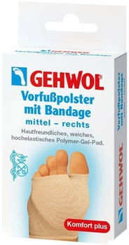 Gehwol Vorfußpolster mit Bandage rechts mittel