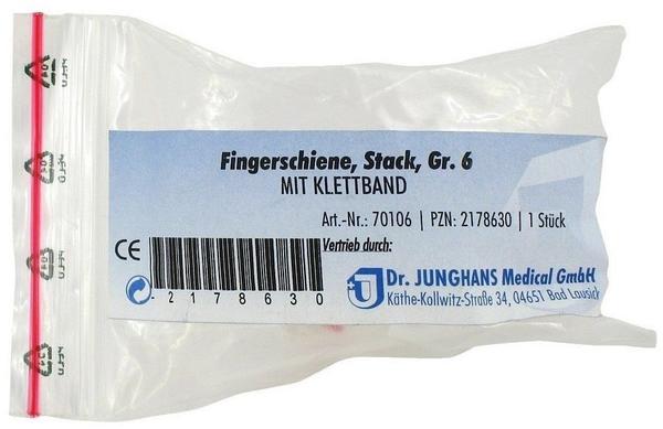 Dr. Junghans Medical Fingerschiene nach Stack Gr. 6 mit Klettband