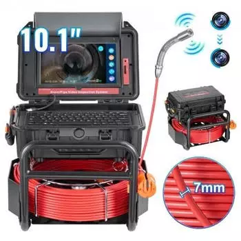 VEVOR Rohrinspektionskamera 50m Touchscreen 10,1'' (JLKXSGDNKJ104U3U7)