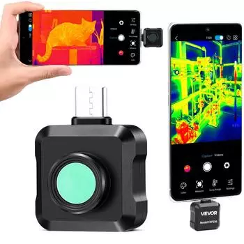 VEVOR Wärmebildkamera für Android USB-C 256x192 25Hz -20°C–550°C