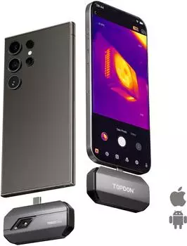 Topdon TC002C Duo W&auml;rmebildkamera 512x384 -20-550&deg;C USB-C/Lightning (TOPDON TC002C DUO-VC-A)