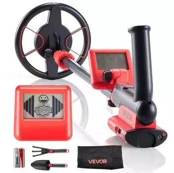VEVOR Metalldetektor 6" LCD-Display, IP68 wasserdichte Suchspule, 5,8kHz (SS287)