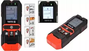 Yato Multidetektor 4-in-1 Leitungssucher & Feuchtigkeitsmesser (YT-73138)