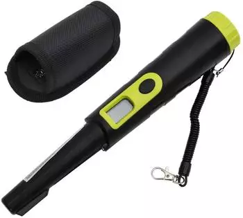 vidaXL Metalldetektor-Pinpointer mit LCD-Display, schwarz/gelb (375719)