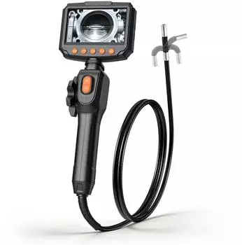 VEVOR Endoskopkamera 8mm Sonde, 2-Wege 180°, 4,3" IPS Display, IP67, 1,5m Kabel (Sonda da 8 mm e Luce)