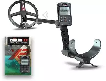 XP Metal Detectors Deus II RC Metallsuchgerät Mehrfrequenz, 22cm FMF-Spule, kabellose Fernbedienung (DEUS2-22FMFRC)