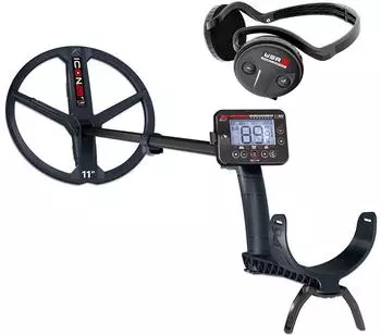 XP Metal Detectors Icon Metalldetektor kabellos FMF Multifrequenz, 28cm Spule, WSA ST Kopfhörer (ICON-28FMFRCWSAST)