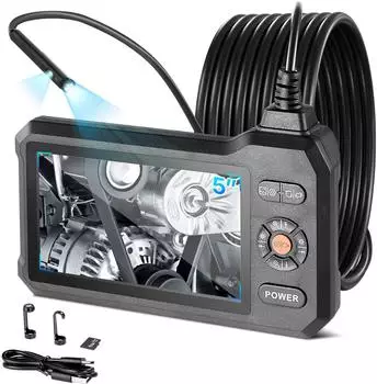 VEVOR Dual-Lens-Inspektionskamera 5" Bildschirm 5,5mm Sonde IP67 (FXKQXNKJ5INCJAKLU001V9)