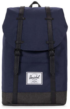 Herschel Retreat Backpack peacoat/black crosshatch