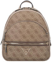 GUESS Damen Cityrucksack Manhattan Latte Logo - Braun