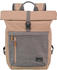 Travelite Basics Rollup Backpack (96310) pink/grey