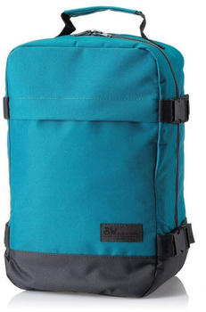 BambiniWelt Rucksack Handgepack groß 40 x 30 x 20 cm türkis/grau