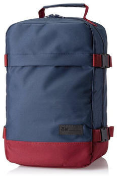 BambiniWelt Rucksack Handgepack groß 40 x 30 x 20 cm blau/bordeaux