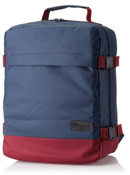 BambiniWelt Rucksack Handgepack klein 40 x 25 x 20 cm blau/bordeaux