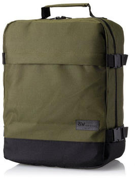 BambiniWelt Rucksack Handgepack klein 40 x 25 x 20 cm oliv/schwarz