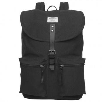 Sandqvist Roald black / black leather