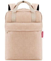 Reisenthel RST.EM6041, Reisenthel Allday M Iso Backpack Beige Twist Coffee