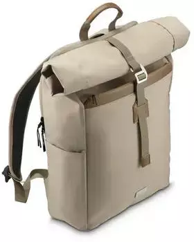 Hama Silvan Rolltop Backpack 16,2“ beige – Hama Silvan Rolltop Backpack 16,2“ beige: Der perfekte Begleiter für die Stadt