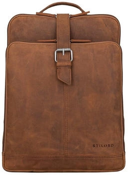 STILORD Rena Backpack 14" tan/dark brown