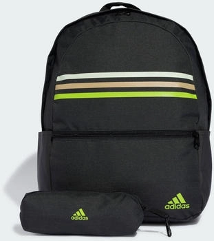 Adidas Classic Horizontal 3-Stripes Backpack (IP9846 ) black/solar slime