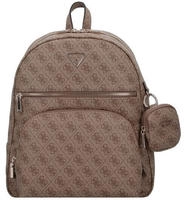 GUESS Damen Rucksack Power Play Latte Logo - Braun