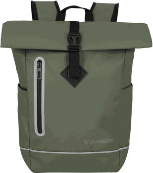 Travelite Basics Roll-Up Backpack (96314) olive