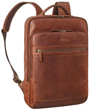 STILORD Banks Laptop-Backpack 15,6" cognac