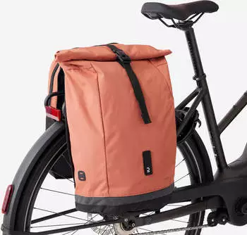 Decathlon Doppel-Fahrradtasche Gep&auml;cktasche Rucksack