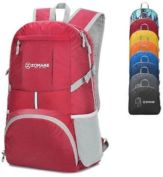 Zomake 35L Lightweight Foldable Hiking Backpack (TM0059K) red