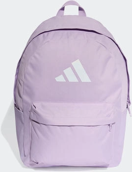 Adidas Classic 3-Stripes Logo Backpack (JX8857) powder plum/white