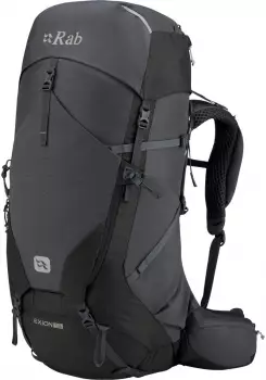 Rab Exion 55L anthracite/graphene – Rab Exion 55L anthracite/graphene – Robuster Begleiter aus strapazierfähigem Nylon