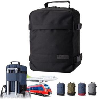 BambiniWelt Travel Backpack 40 x 30 x 20 cm (BW-HR-0) black/black
