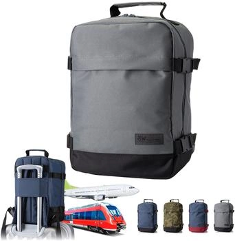 BambiniWelt Travel Backpack 40 x 30 x 20 cm (BW-HR-0) grey/black
