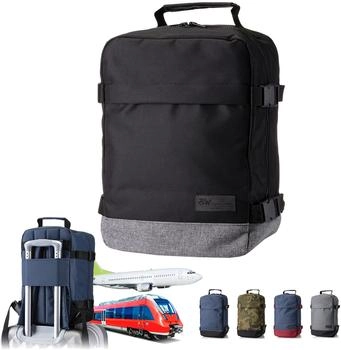 BambiniWelt Travel Backpack 40 x 30 x 20 cm (BW-HR-0) black/grey