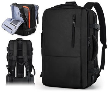 TAN.TOMI Travel Backpack 30-50L black