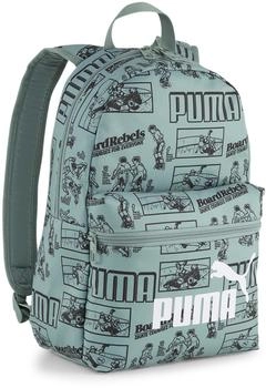 Puma Phase AOP Backpack (091324) green moon/mid 90ies