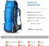 MOUNTAINTOP Trekking Backpack 80L (5820) blue