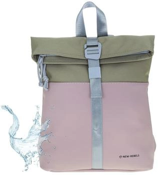 New Rebels Backham Backpack & Key Wallet old rose/olive