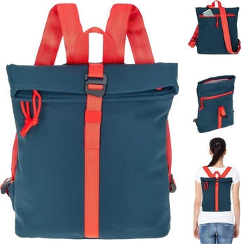 New Rebels Backham Backpack & Key Wallet tim dark blue/orange