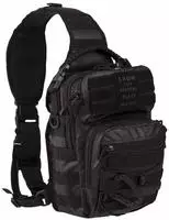 Mil-Tec 32959, Mil-Tec Rucksack One Strap Assault Pack Small 10 L - Tactical Black
