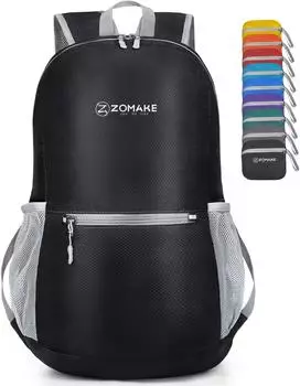 Zomake Ultralight foldable Backpack 20L (TM0018) black
