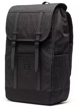 Herschel Retreat Backpack (11397) black diamond/black – Organisation und Zugriff im Alltag durchdacht gelöst