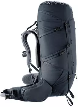 Deuter Aircontact Core 60+10 (2026) black – Aircontact-Tragesystem mit Gewichtsverlagerung für schwere Lasten