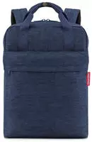 Reisenthel Rucksack Allday Backpack M, 39 cm, mit Laptopfach, twist navy, rPET,