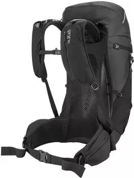 Rab Airox 36 (QAQ-16) black – Rab Airox 36 (QAQ-16) black – Durchdachtes Tragesystem für ganztägigen Komfort