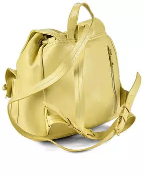 Desigual shiny bow backpack yellow – Durchdachte Taschenaufteilung für den Alltag